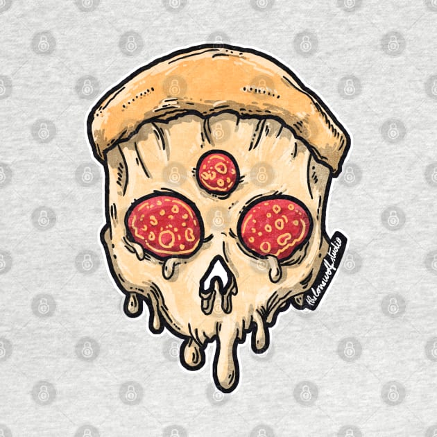 Pizza Skull by TheLoneWolfStudio